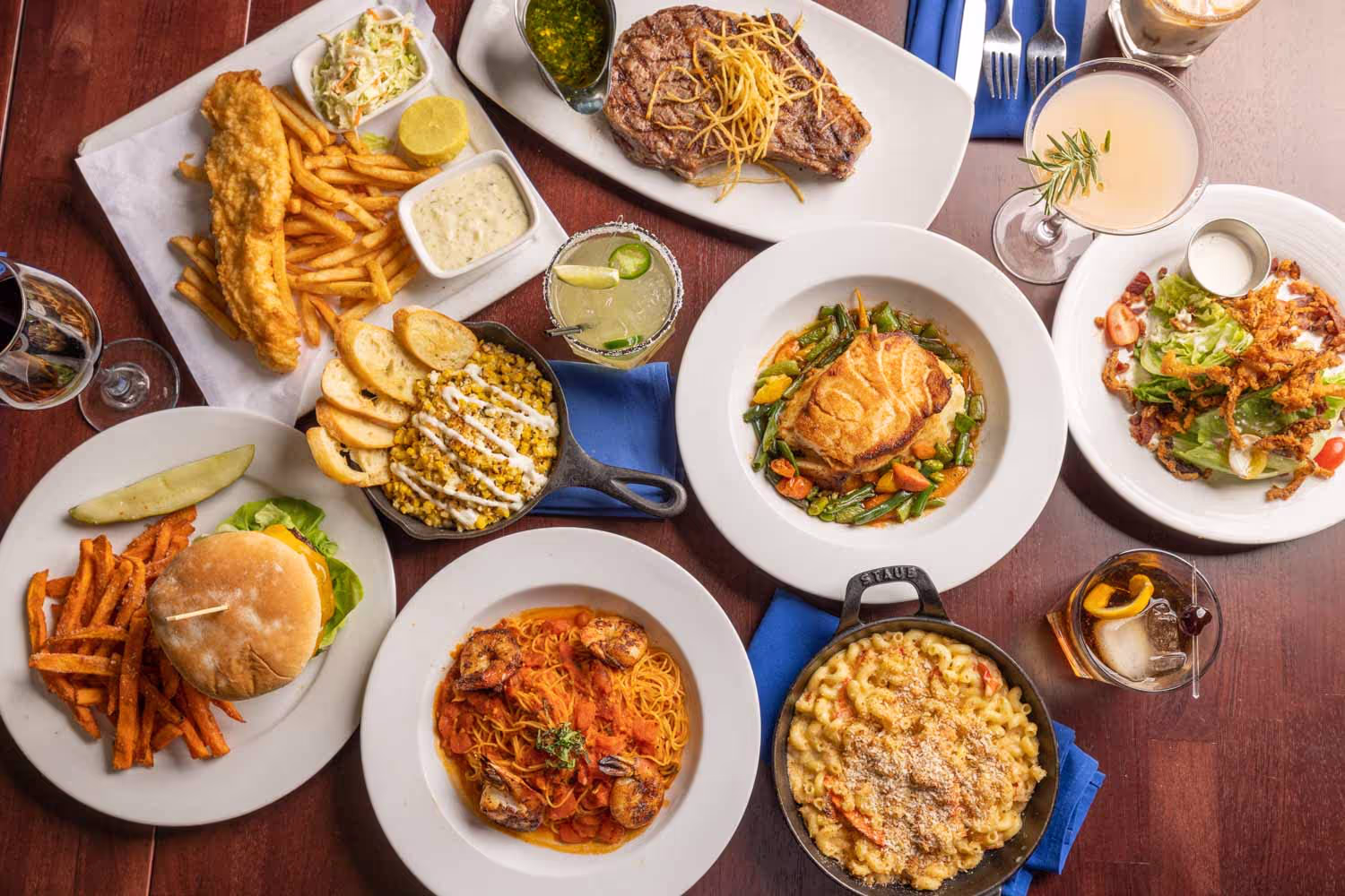 Food Menu at Boathouse on the Bay