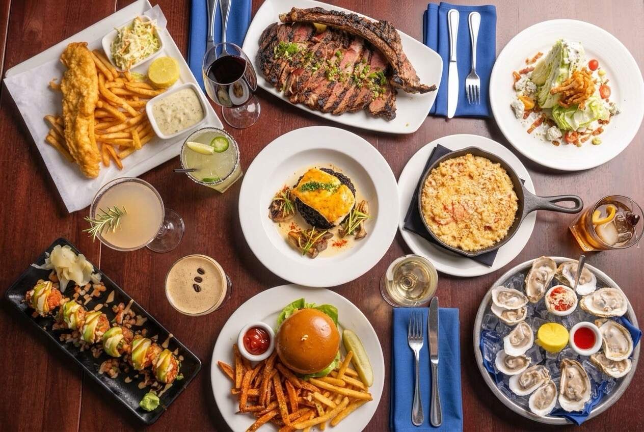 Food Menu at Boathouse on the Bay
